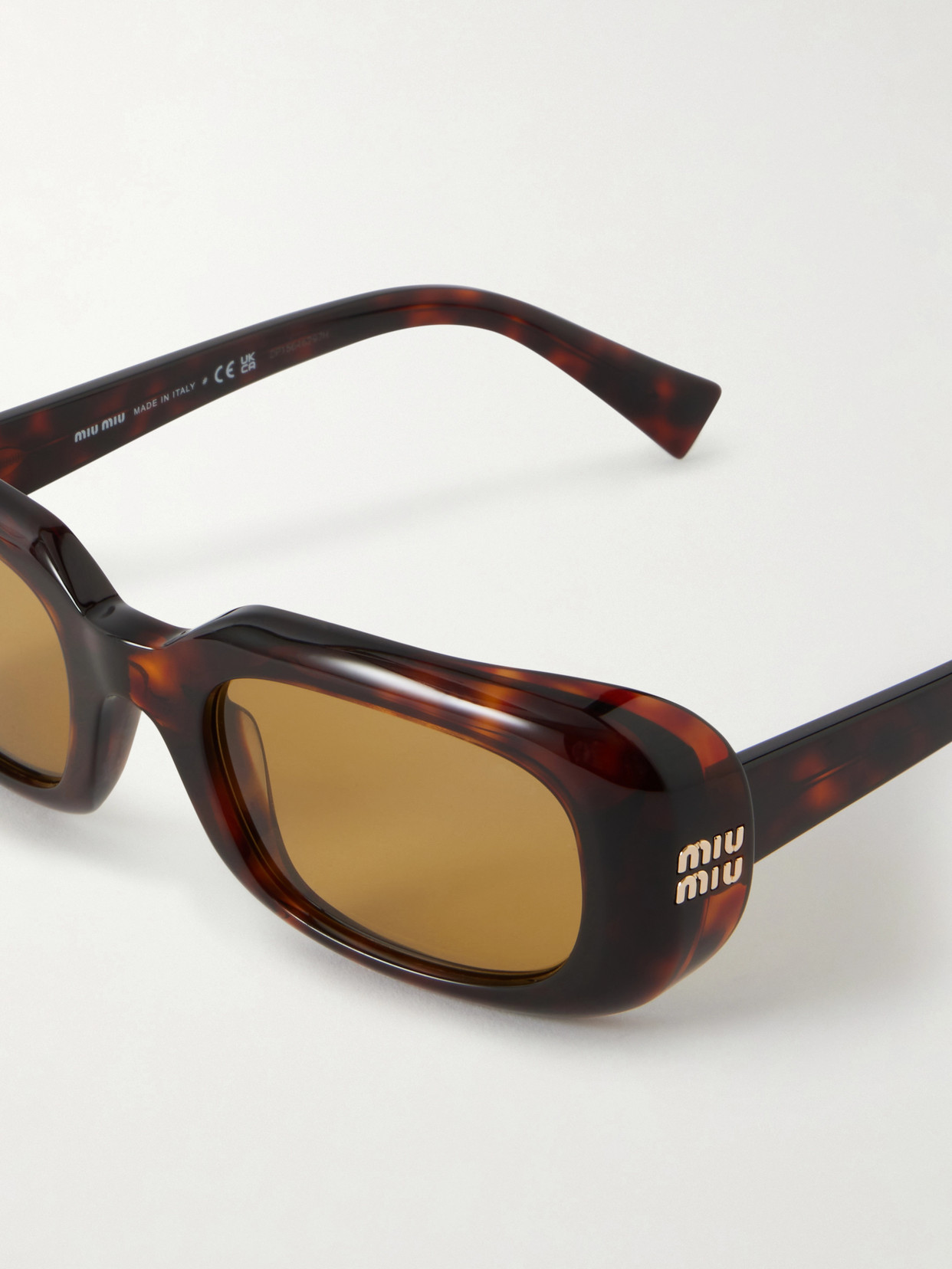 Miu Miu Square-frame Acetate Sunglasses In Brown