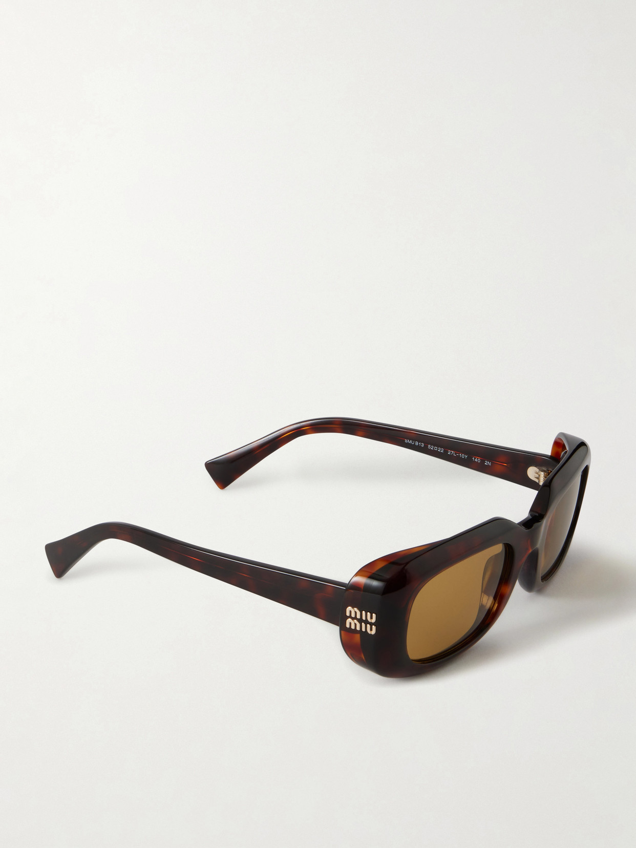 Miu Miu Square-frame Acetate Sunglasses In Brown