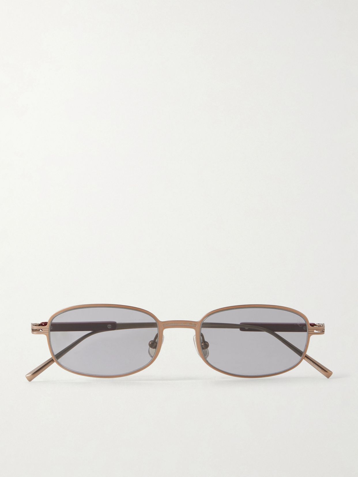 Square-frame titanium sunglasses
