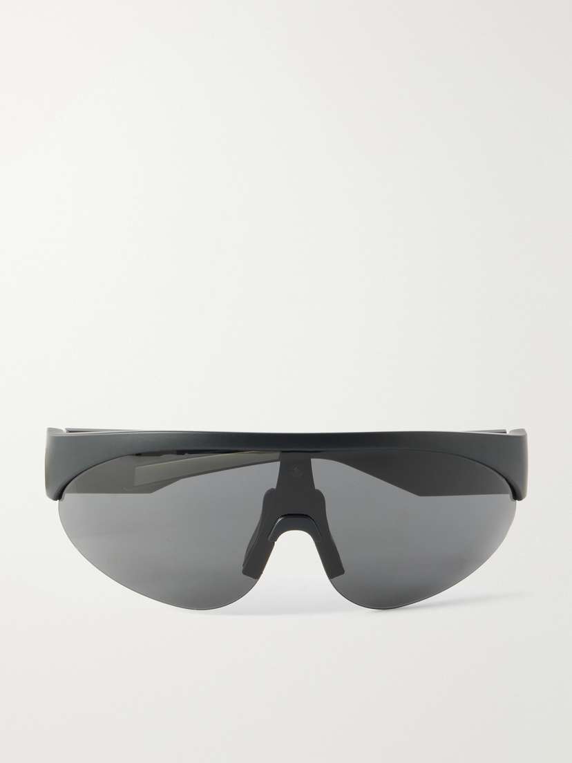 MONCLER EYEWEAR Round-frame Rubber Sunglasses