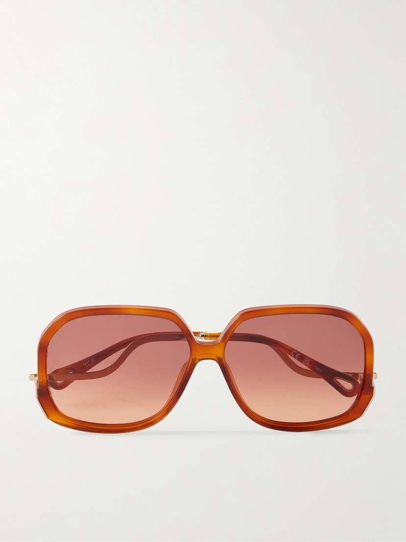 Square-frame Acetate Sunglasses