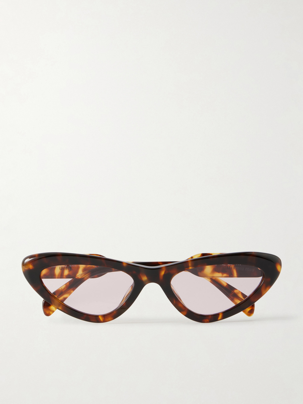 Miu Miu Cat-eye Acetate Sunglasses In Brown