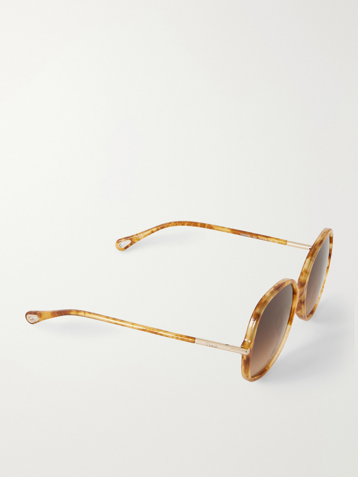 Chloé Rounded-frame Acetate Sunglasses In Brown