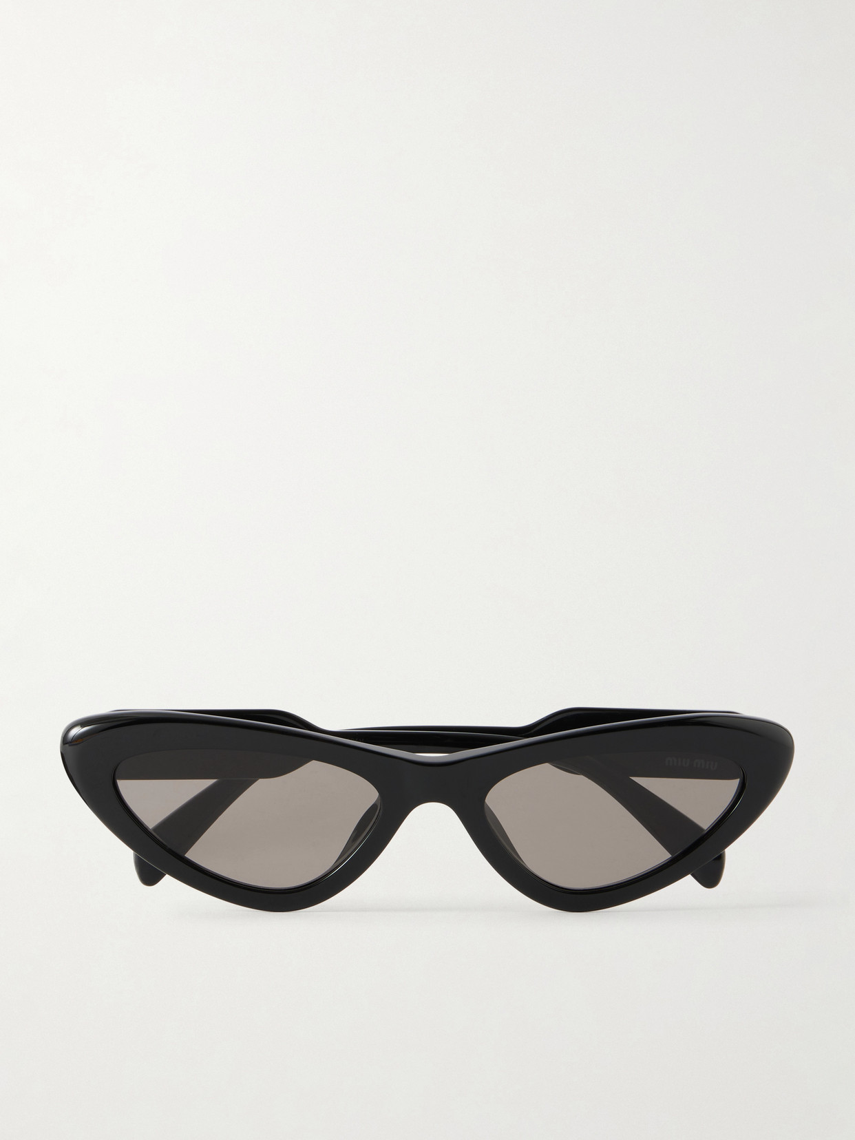 Miu Miu Cat-eye Acetate Sunglasses In Black