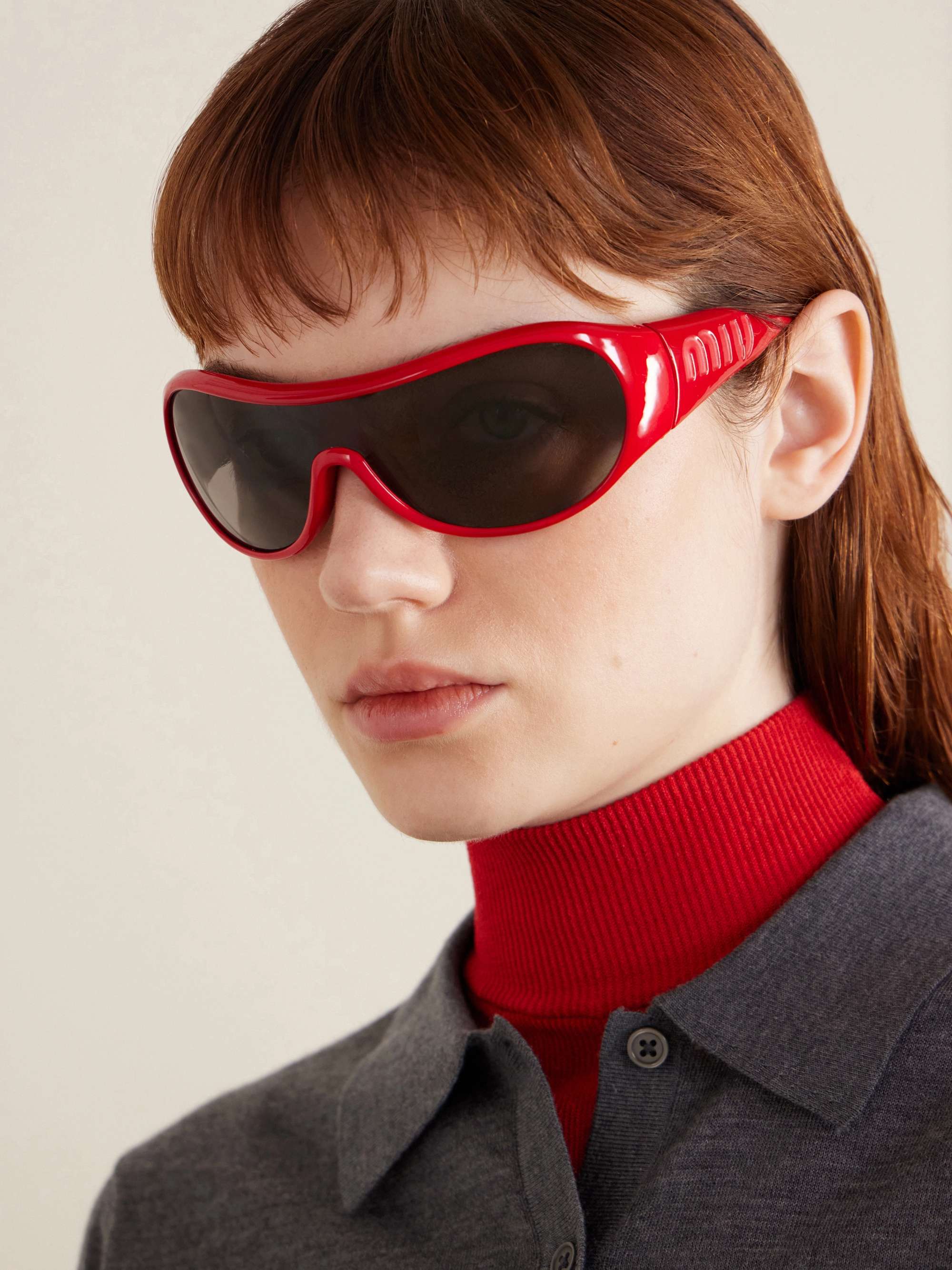 ym♡‼︎ MIU MIU Rounded-frame acetate sunglasses | NET-A-PORTER
