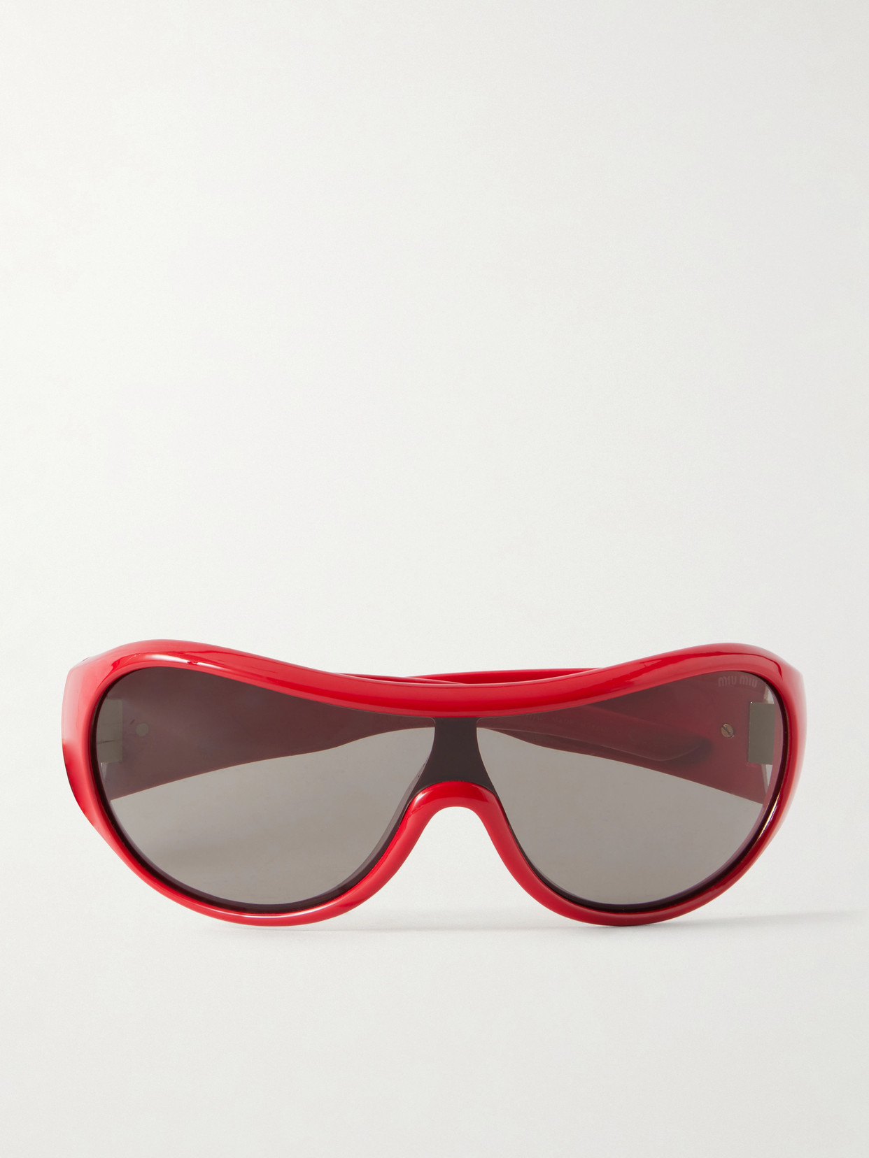 Miu Miu Rounded-frame Acetate Sunglasses In Purple