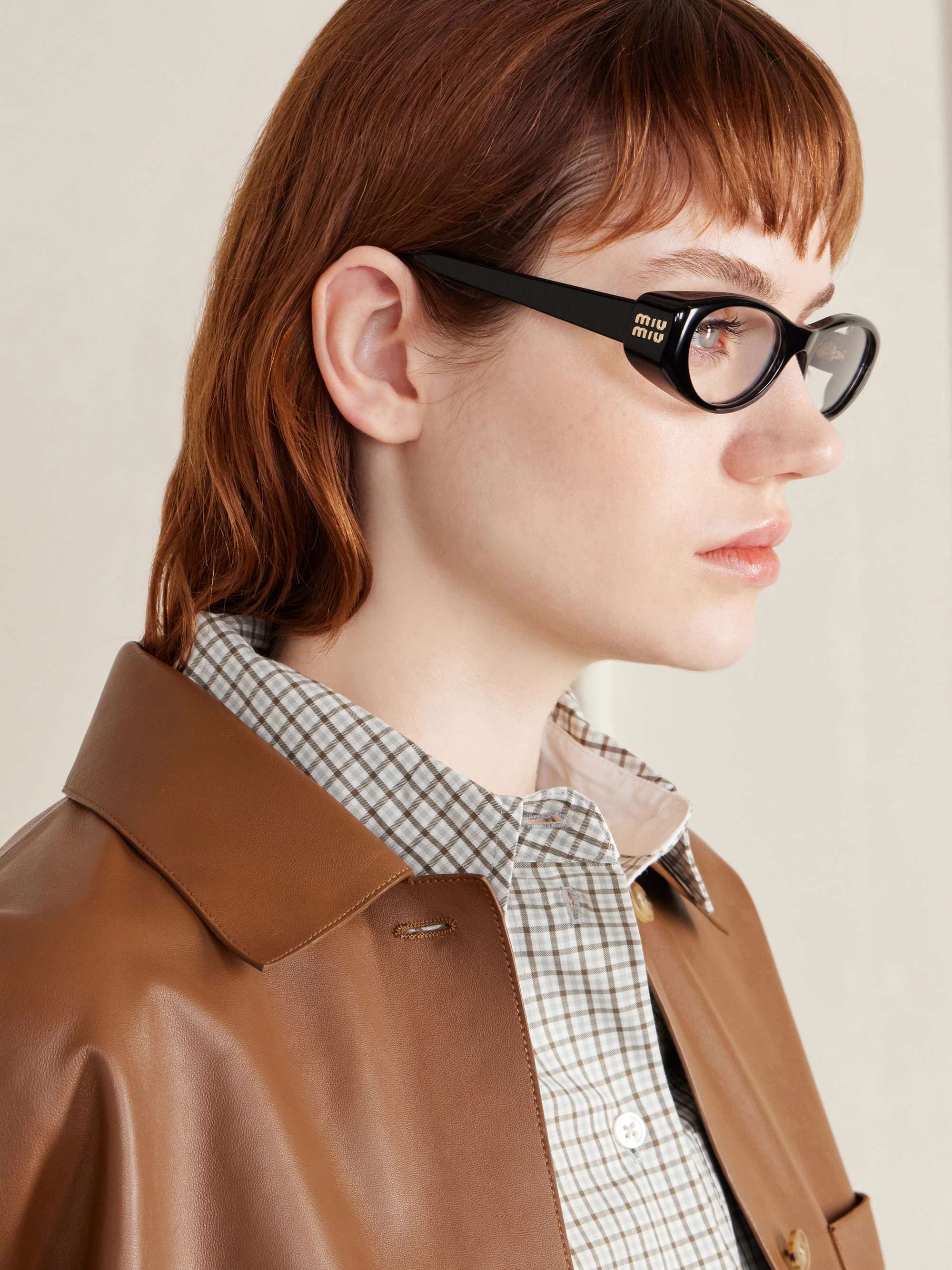 小物 archive MIUMIU llic Cat Eyewear MIU MIU Cat-eye frame acetate optical glasses | NET-A-PORTER