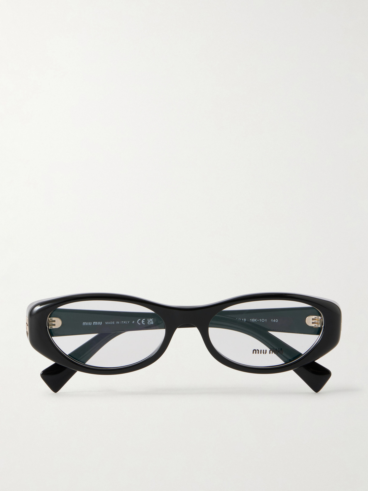 Miu Miu Cat-eye Frame Acetate Optical Glasses In Black