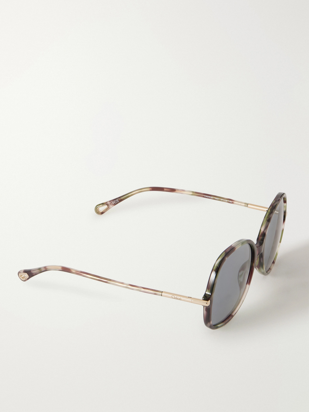 Chloé Rounded-frame Acetate Sunglasses In Multi