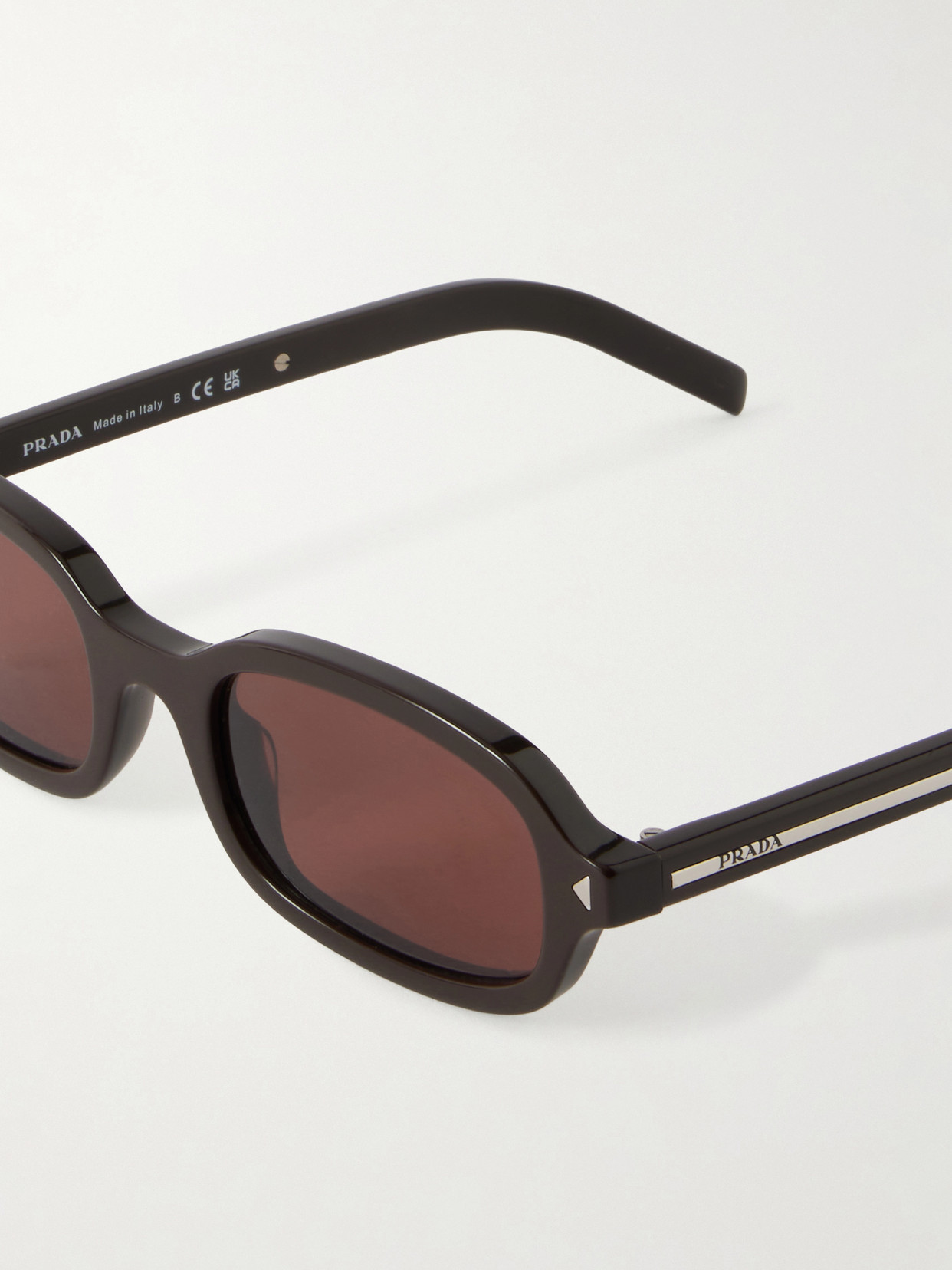 Prada Rectangular-frame Acetate Sunglasses In Transparent