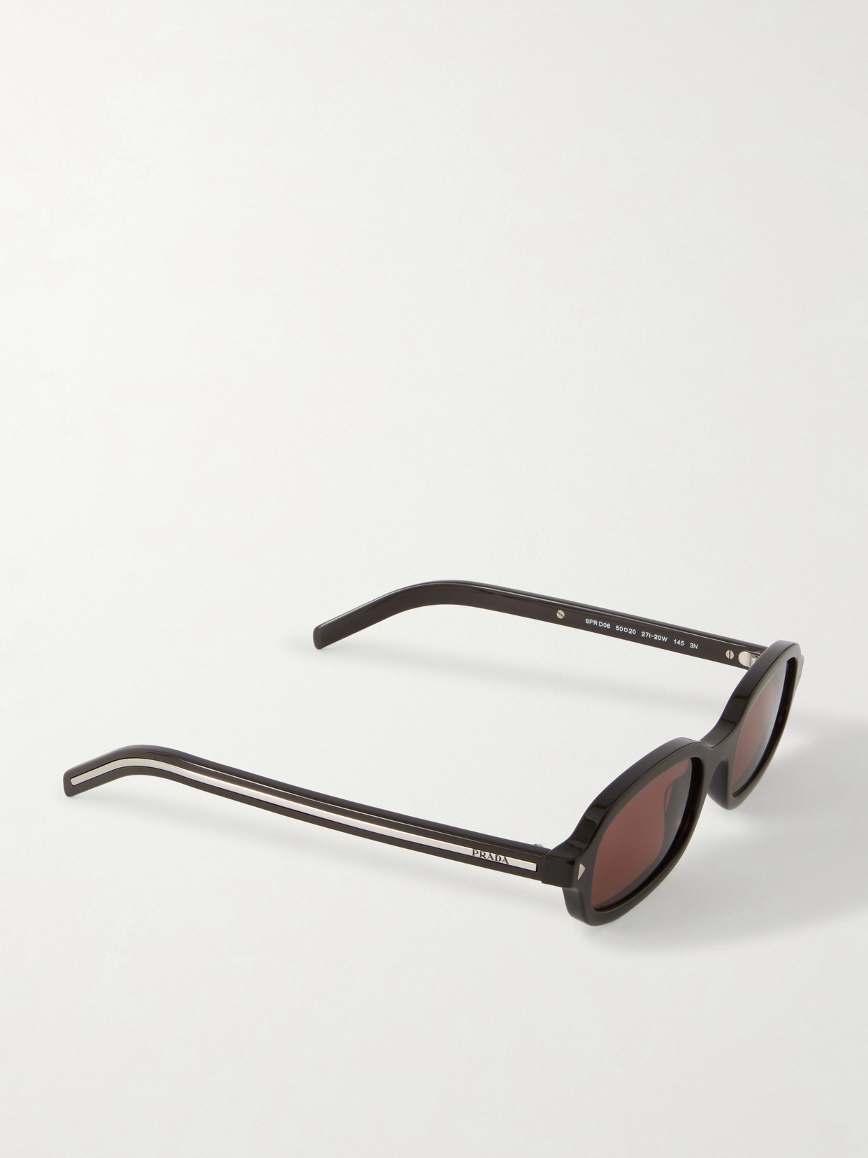 Prada Rectangular-frame Acetate Sunglasses In Transparent