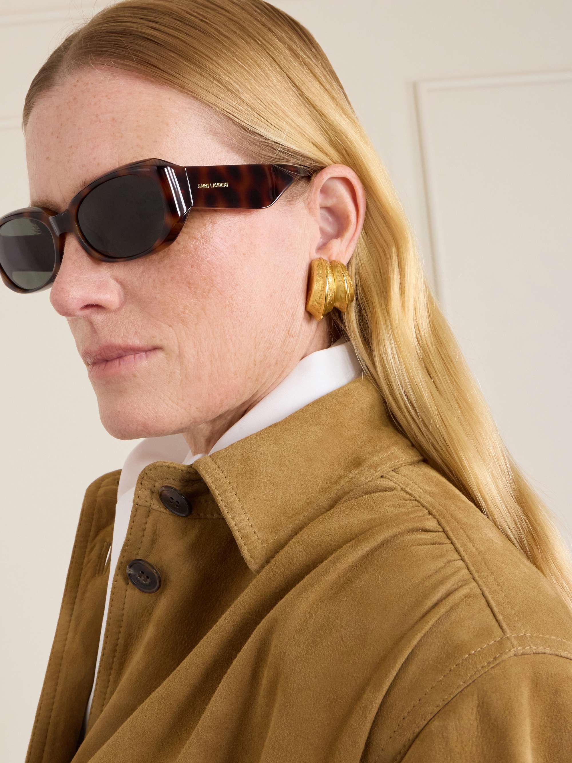 SAINT LAURENT EYEWEAR SL 868 squared-frame acetate sunglasses