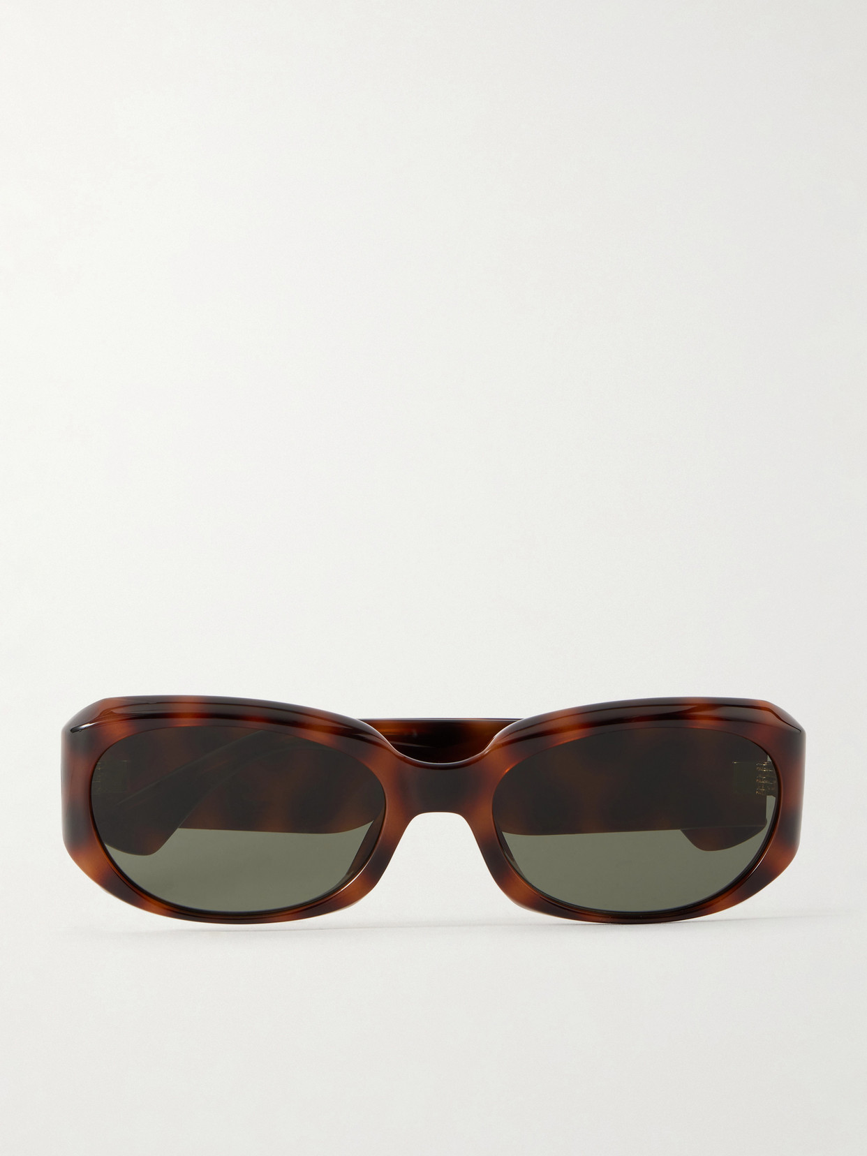 Saint Laurent Sl 868 Squared-frame Acetate Sunglasses In Brown