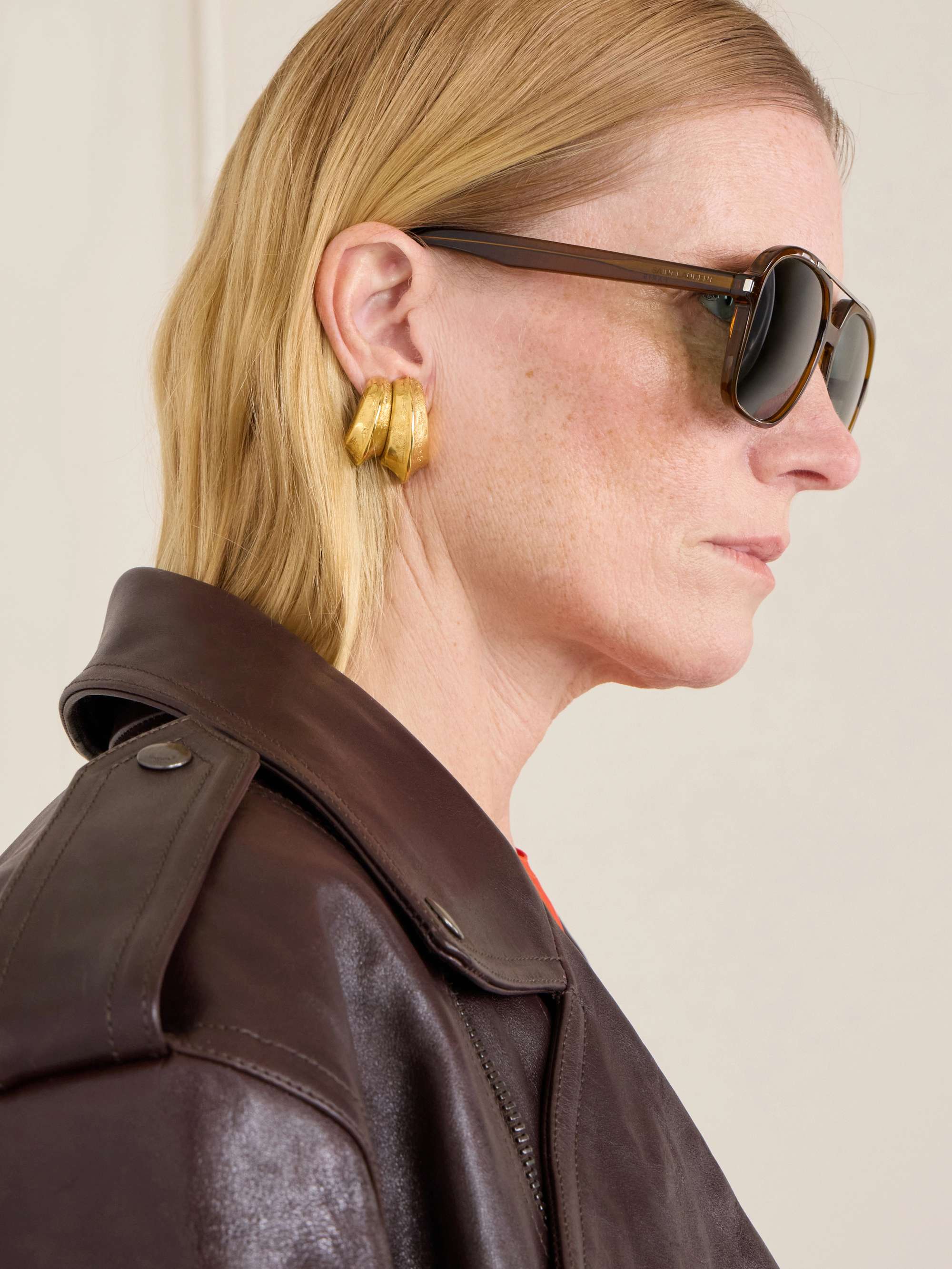 SAINT LAURENT EYEWEAR SL 545 aviator-style acetate sunglasses