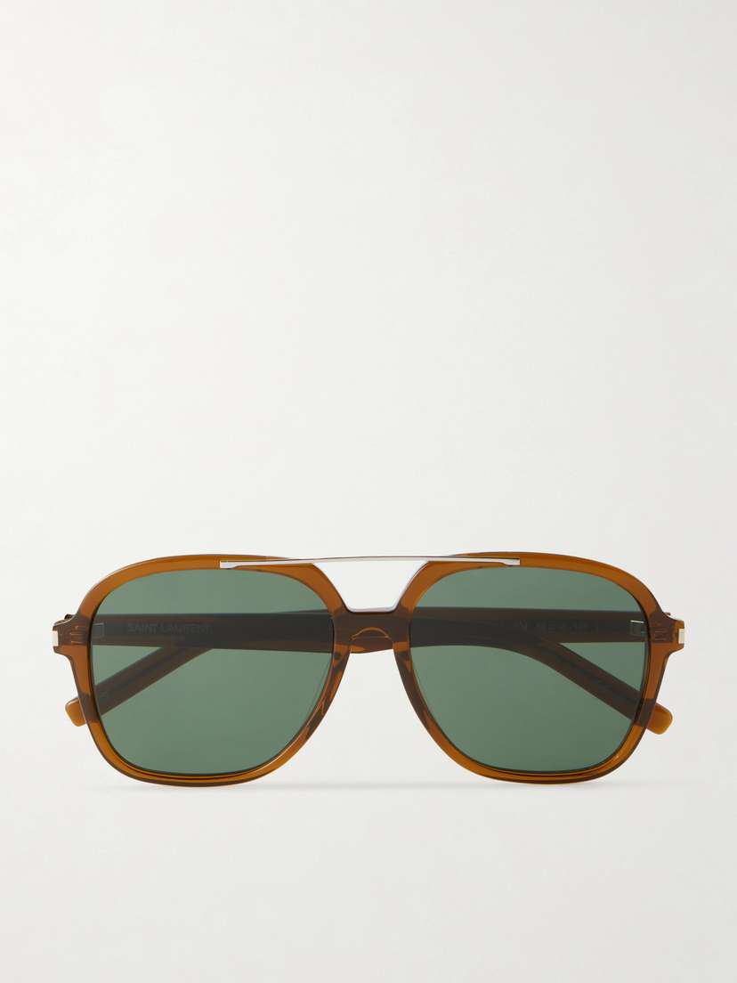 Saint Laurent Eyewear Sl 545 Aviator-style Acetate Sunglasses