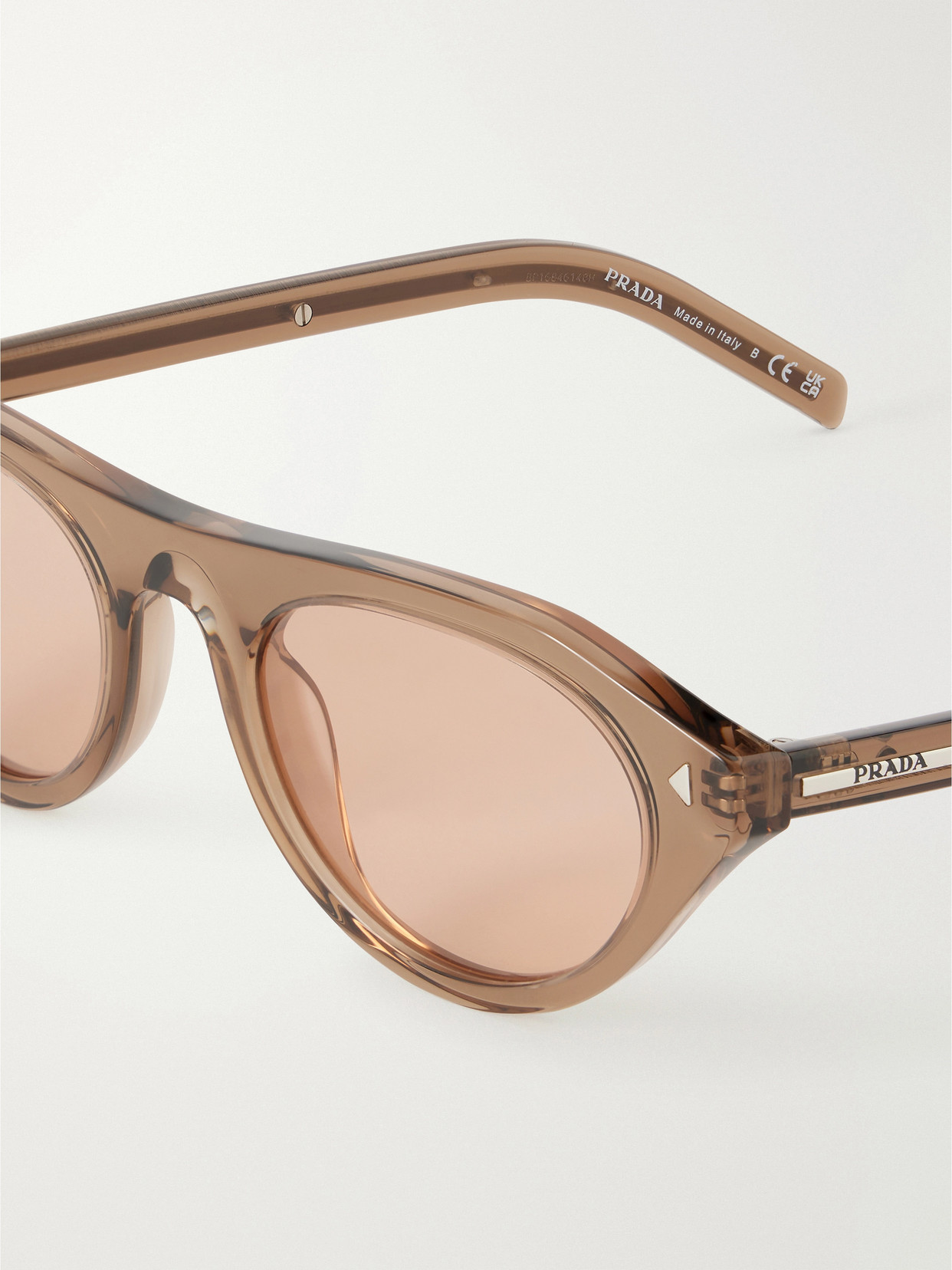 Prada D-frame Acetate Sunglasses In Brown