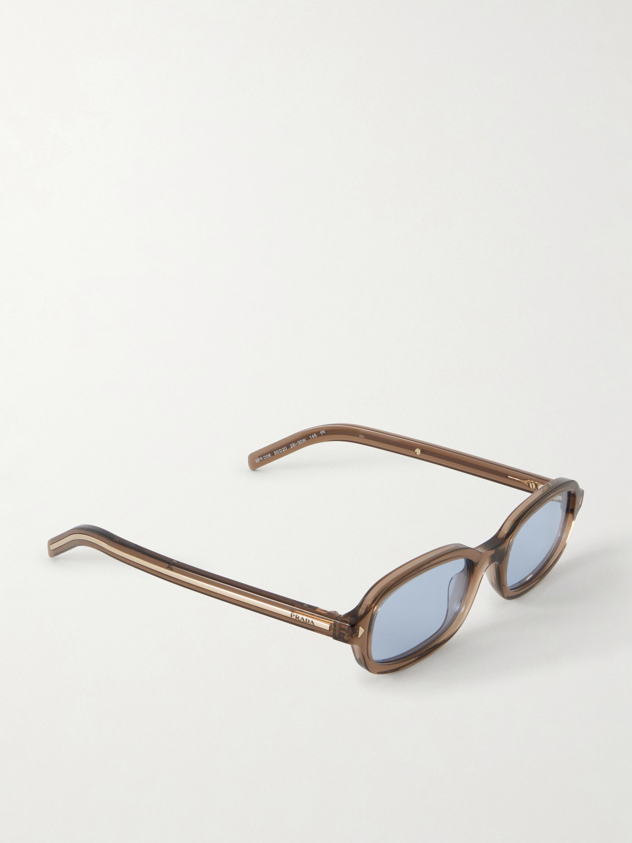 Prada Rectangular-frame Acetate Sunglasses In Brown