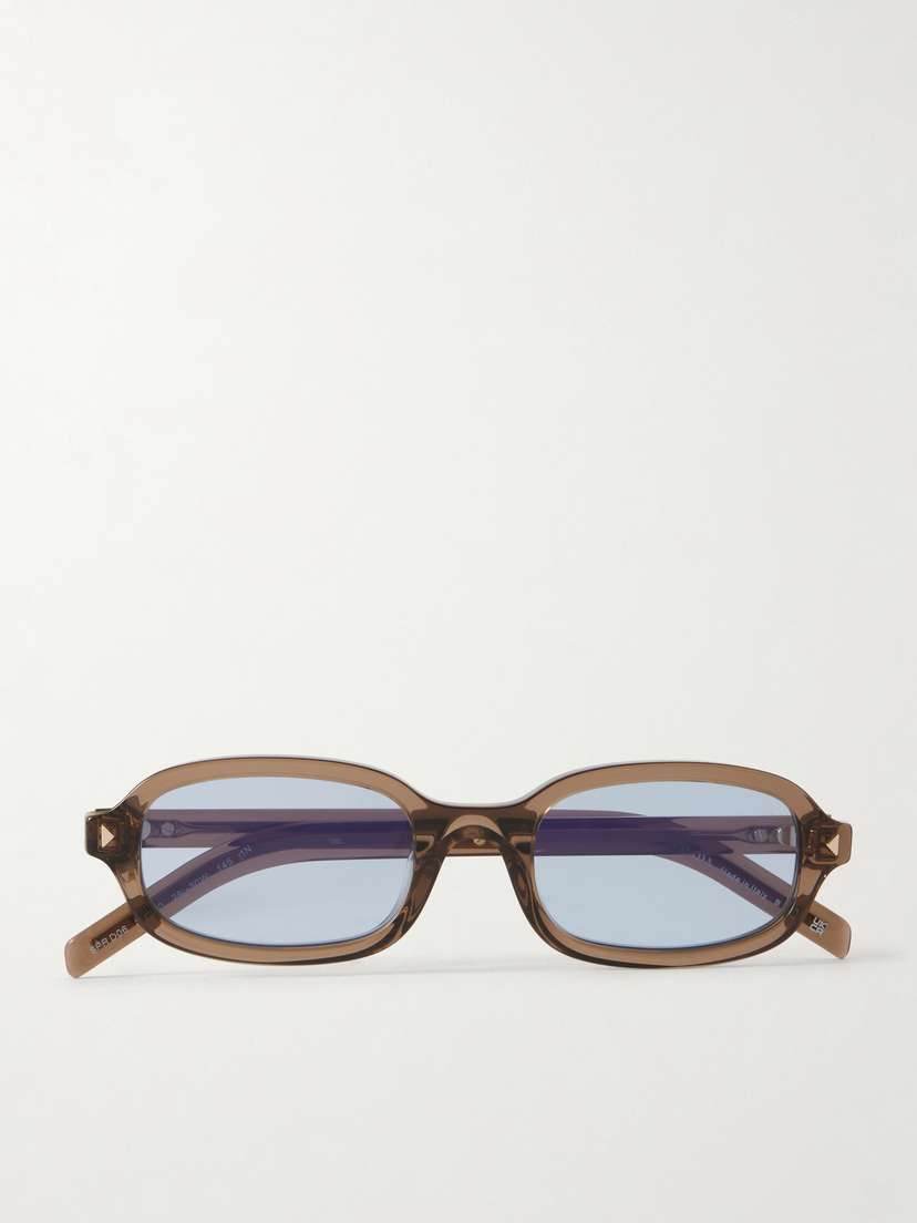 PRADA EYEWEAR Rectangular-frame Acetate Sunglasses