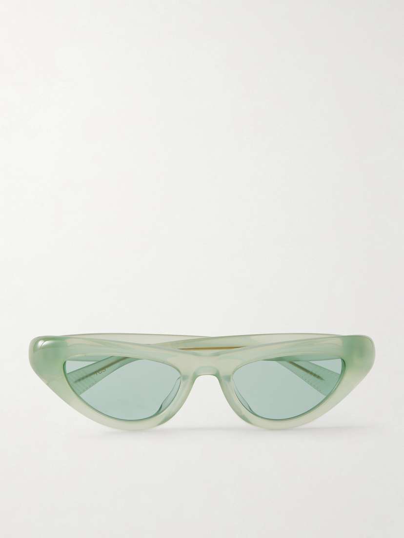 Bottega Veneta Eyewear Curvy Cat-eye Acetate Sunglasses