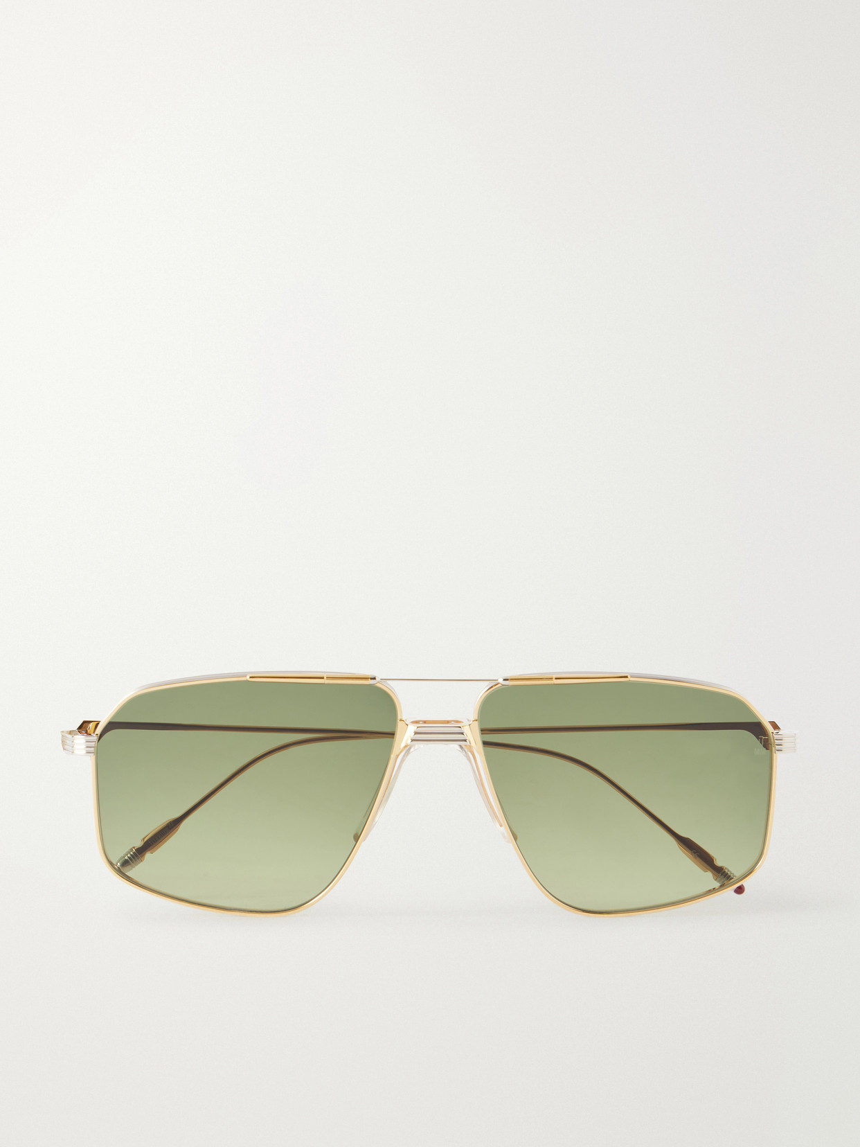 Jacques Marie Mage Jagger Aviator-style Gold-tone Sunglasses In Multi