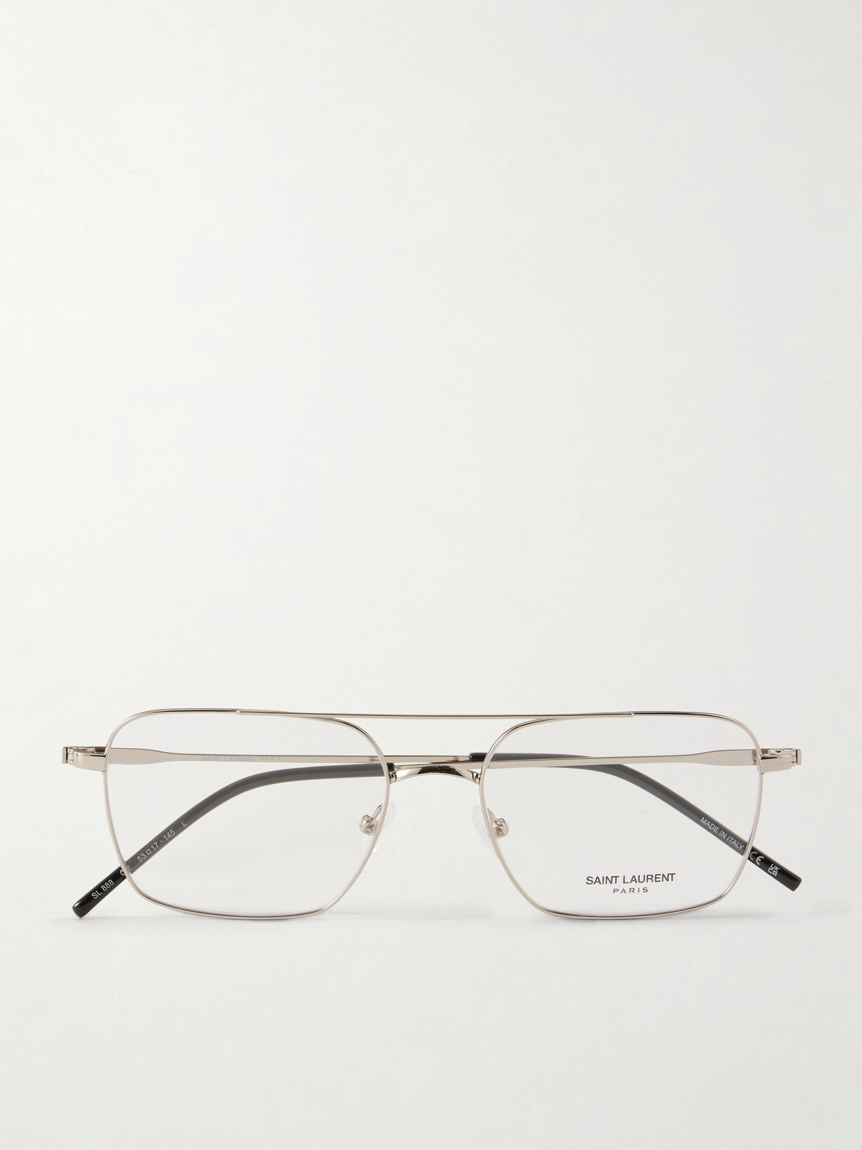 Saint Laurent Sl 888 Quare-frame Metal Glasses In Neutral