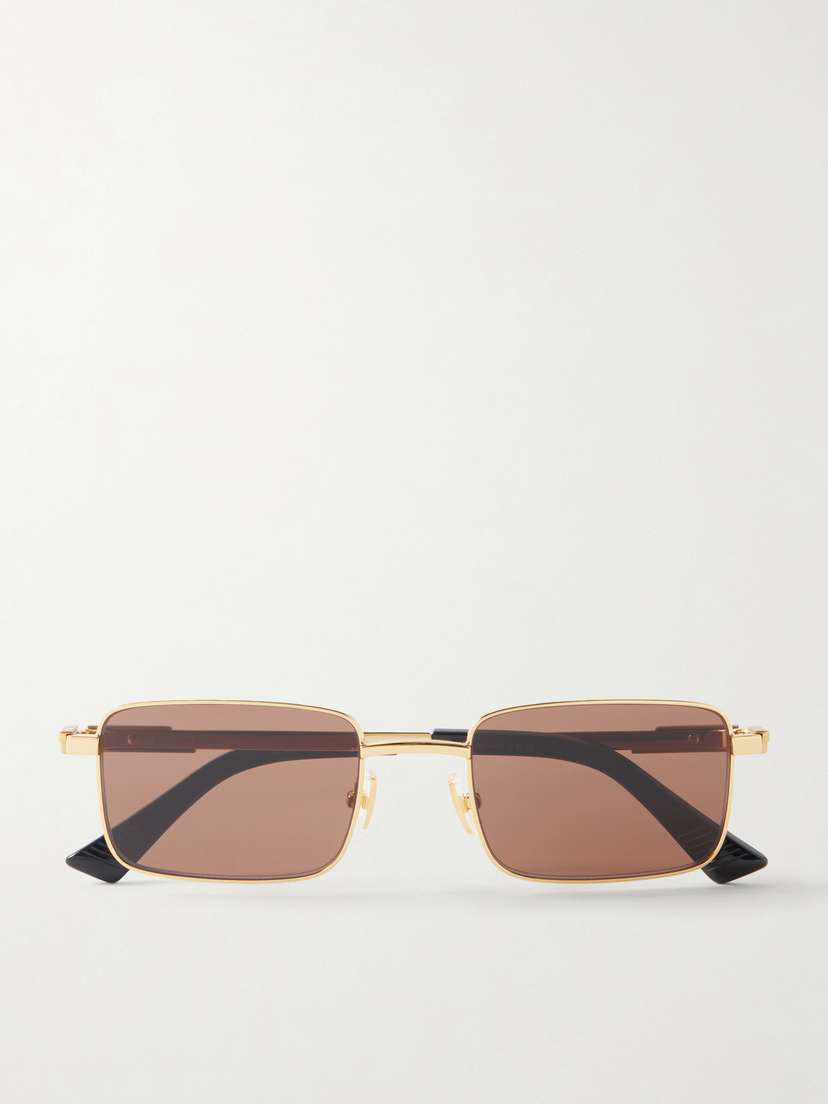 Bottega Veneta Eyewear Square-frame Metal Sunglasses