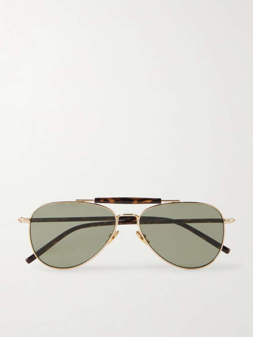 Saint Laurent Eyewear Sl 864 Aviator-style Metal Sunglasses