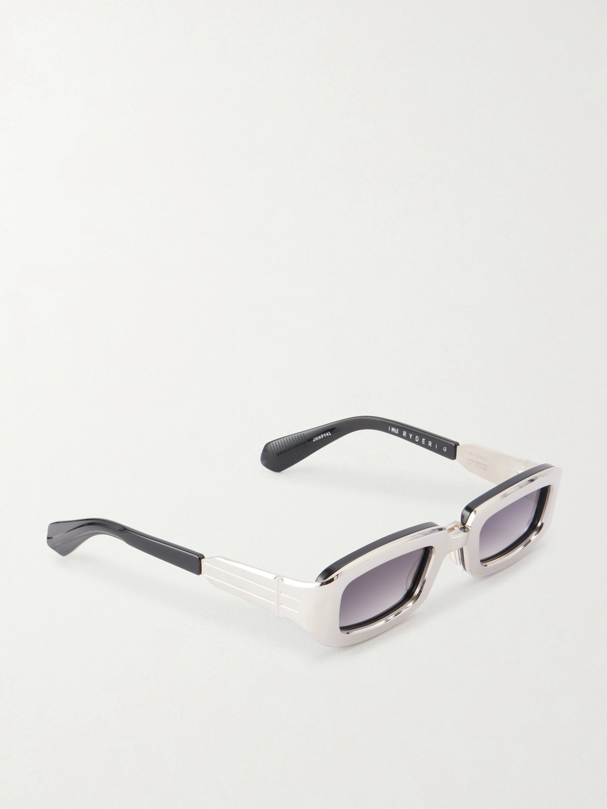 Jacques Marie Mage Ryder Rectangular-frame Titanium Sunglasses In Gray