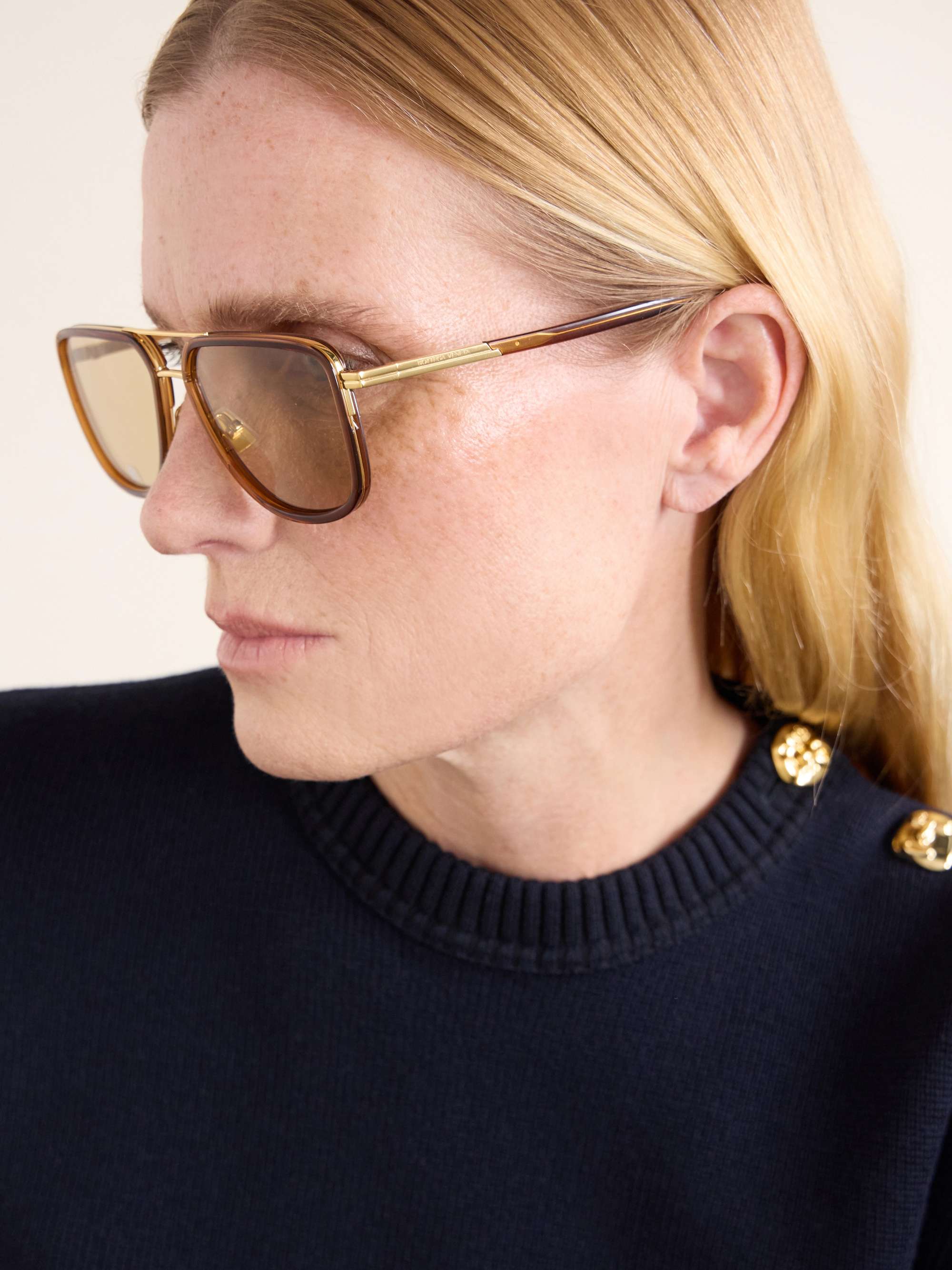 BOTTEGA VENETA EYEWEAR Aviator-style acetate sunglasses | NET-A-PORTER