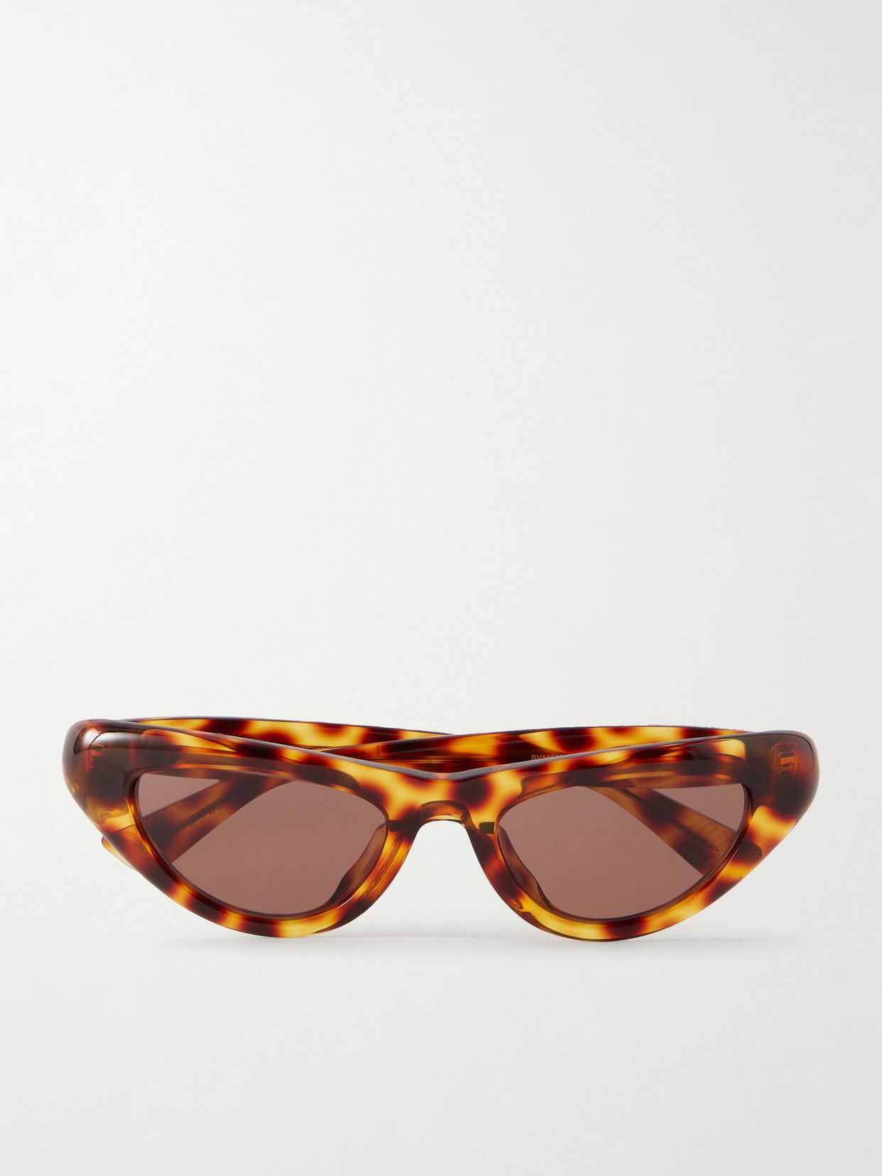 Curvy cat-eye tortoiseshell acetate sunglasses