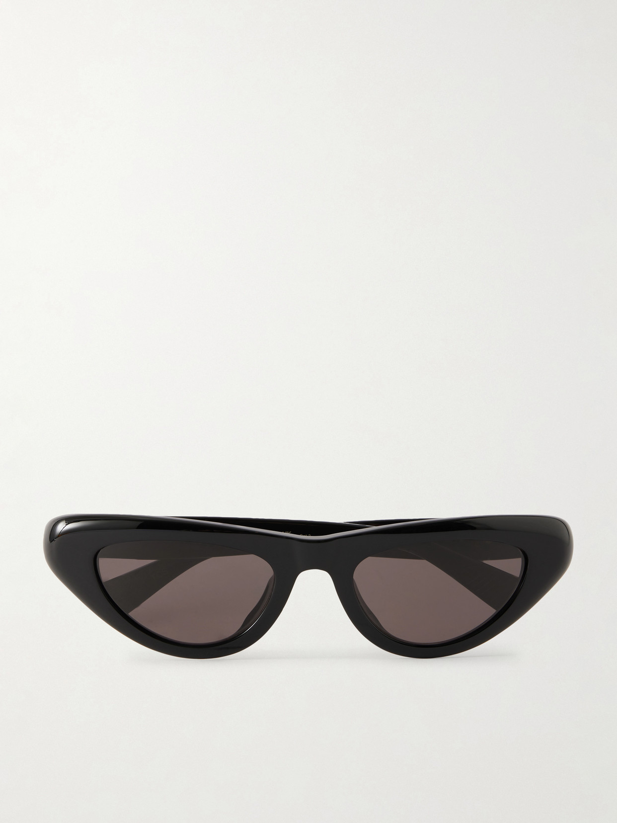 Bottega Veneta Curvy Cat-eye Acetate Sunglasses In Black