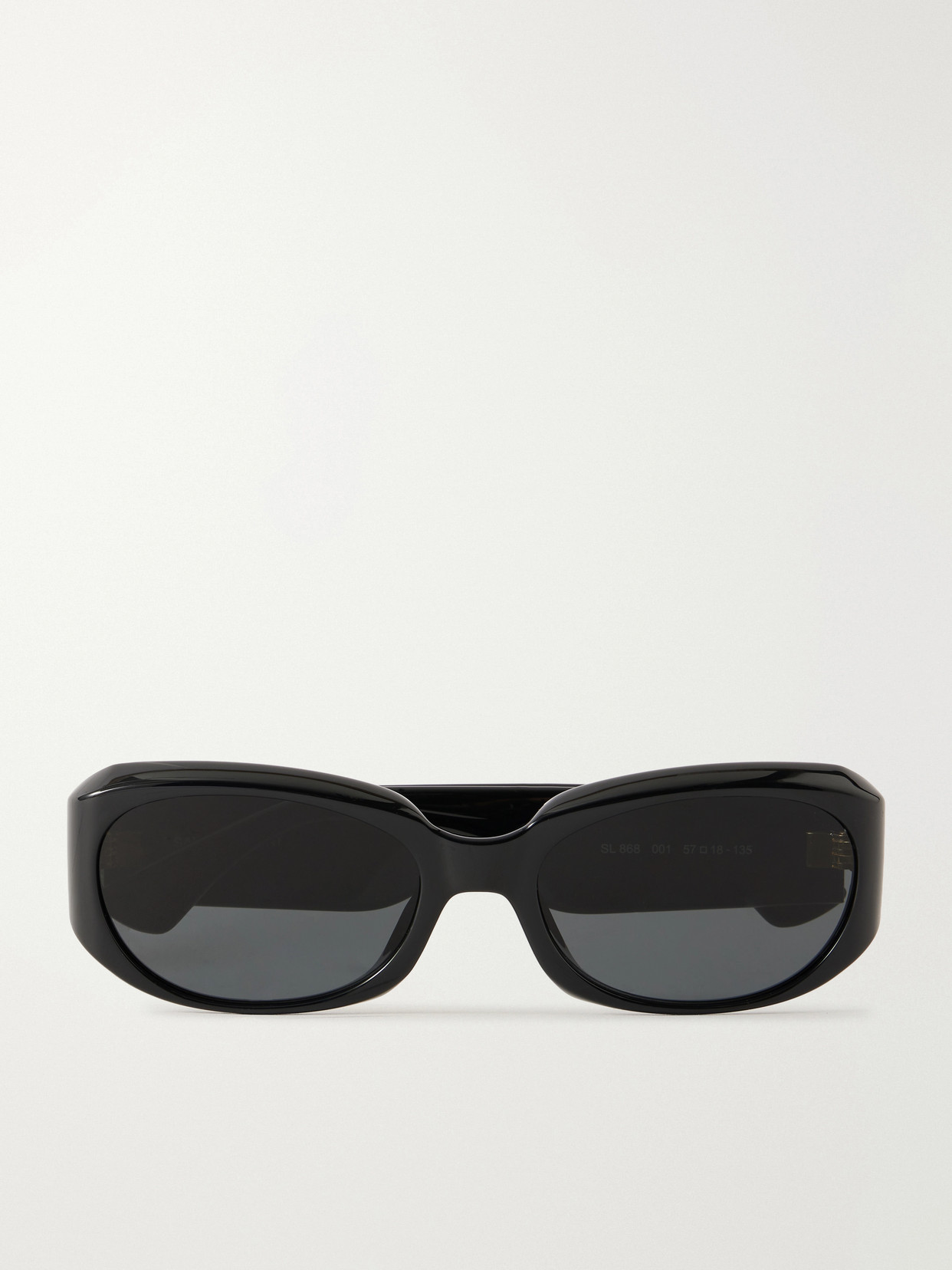 Saint Laurent Sl 868 Squared-frame Acetate Sunglasses In Black