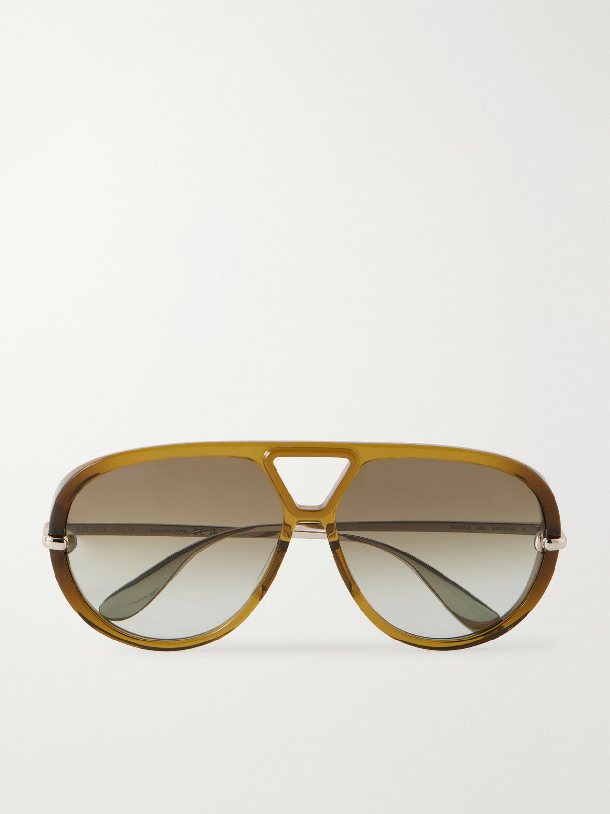 Aviator-style acetate sunglasses
