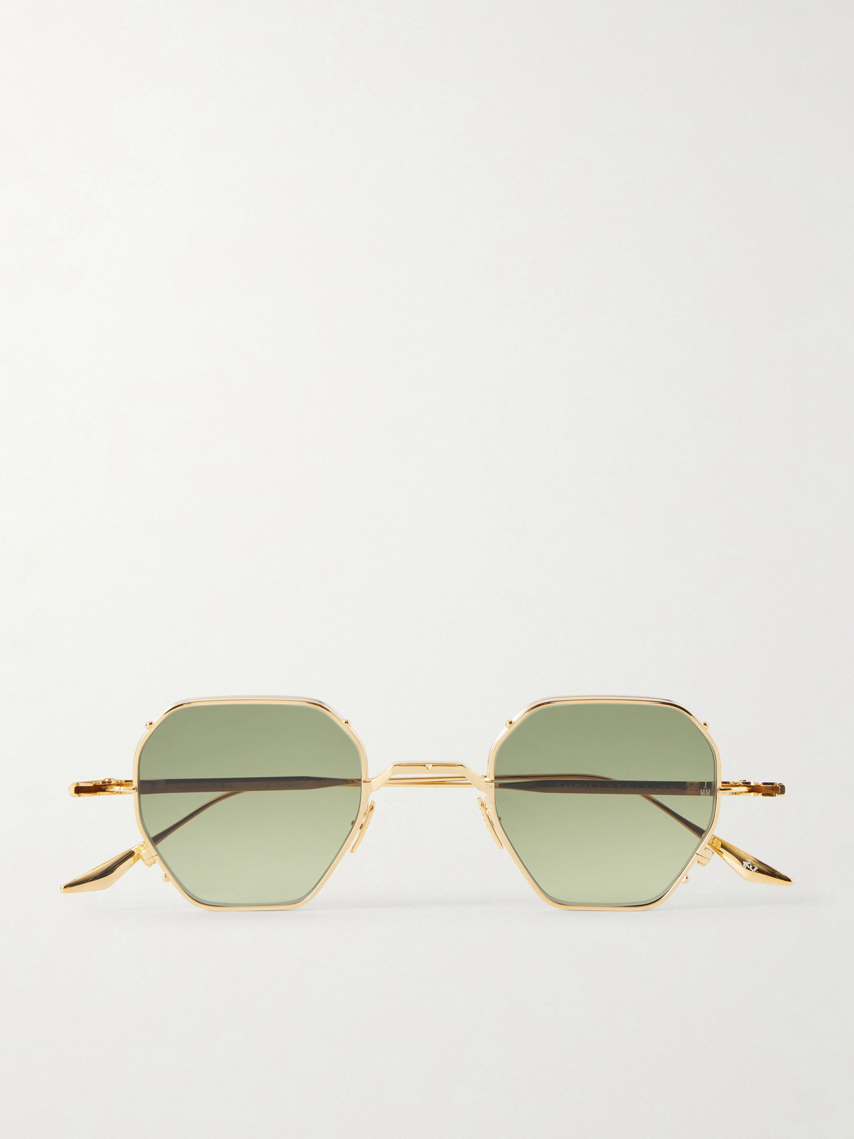 Jacques Marie Mage Verlaine Round-frame Gold-tone Sunglasses In Purple