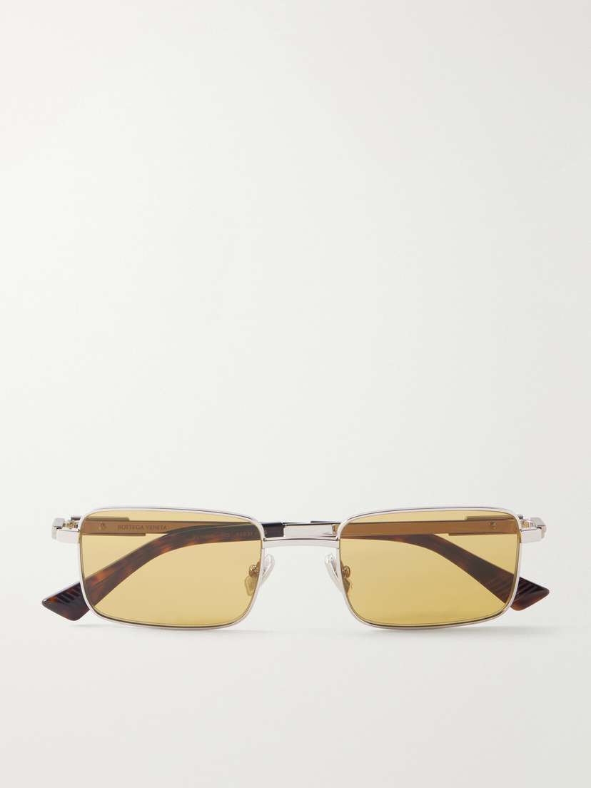 Bottega Veneta Eyewear Square-frame Metal Sunglasses