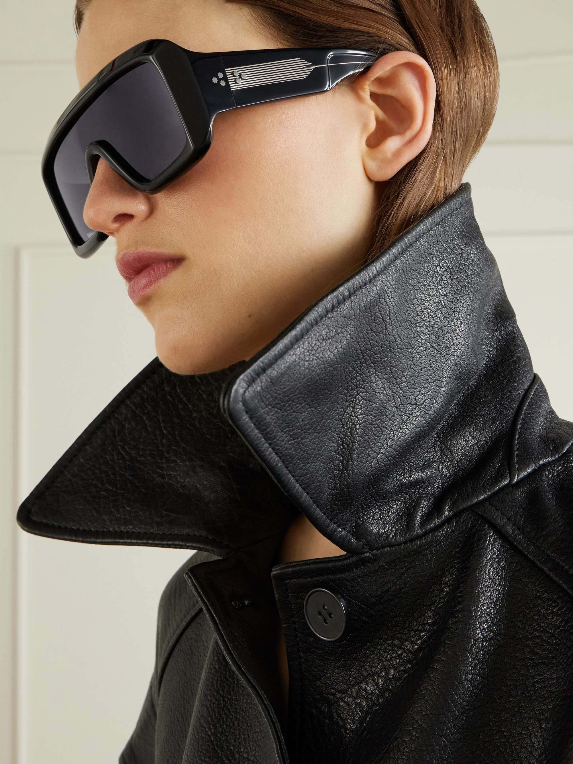 JACQUES MARIE MAGE Pausa oversized aviator-style acetate