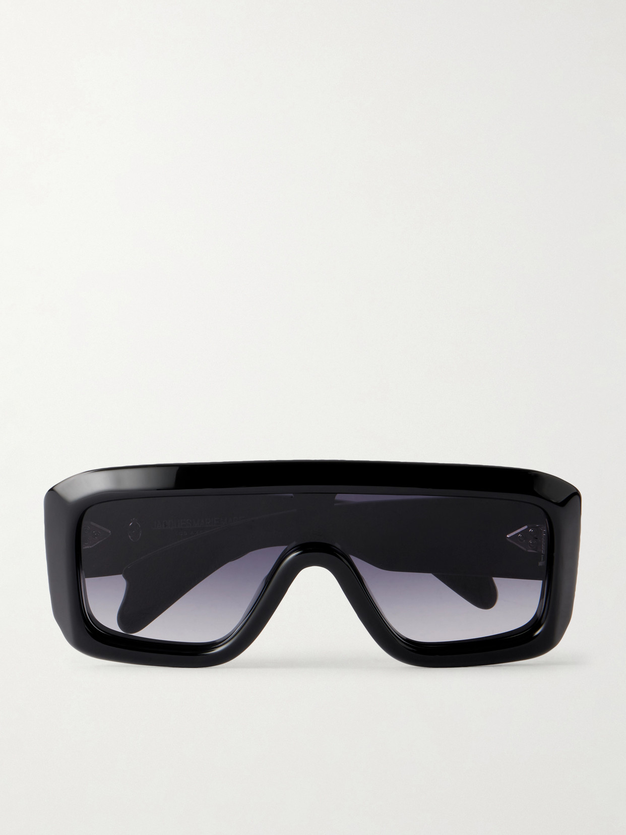 Jacques Marie Mage Pausa Oversized Aviator-style Acetate Sunglasses In Black