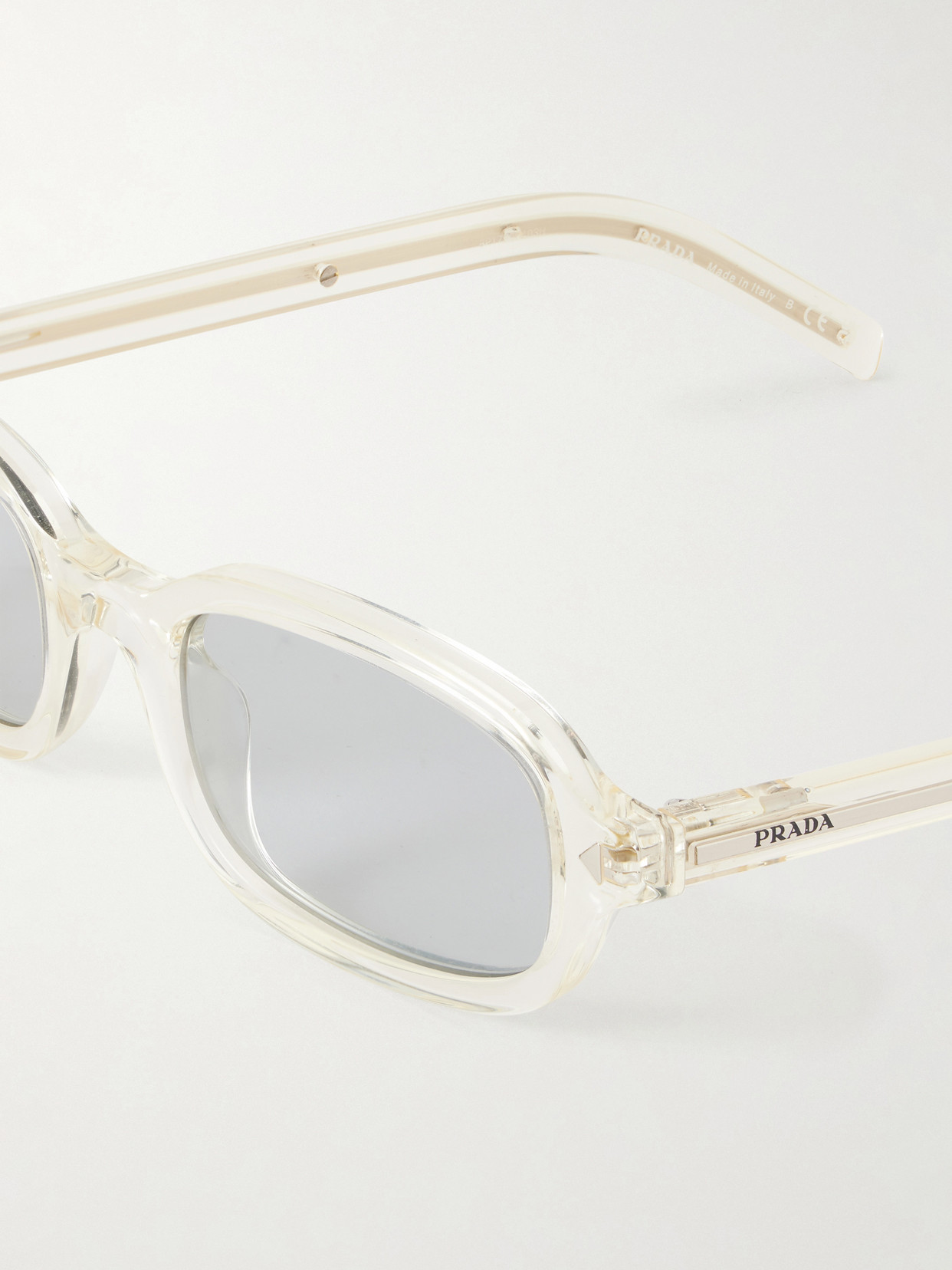 Prada Rectangular-frame Acetate Sunglasses In Neutral