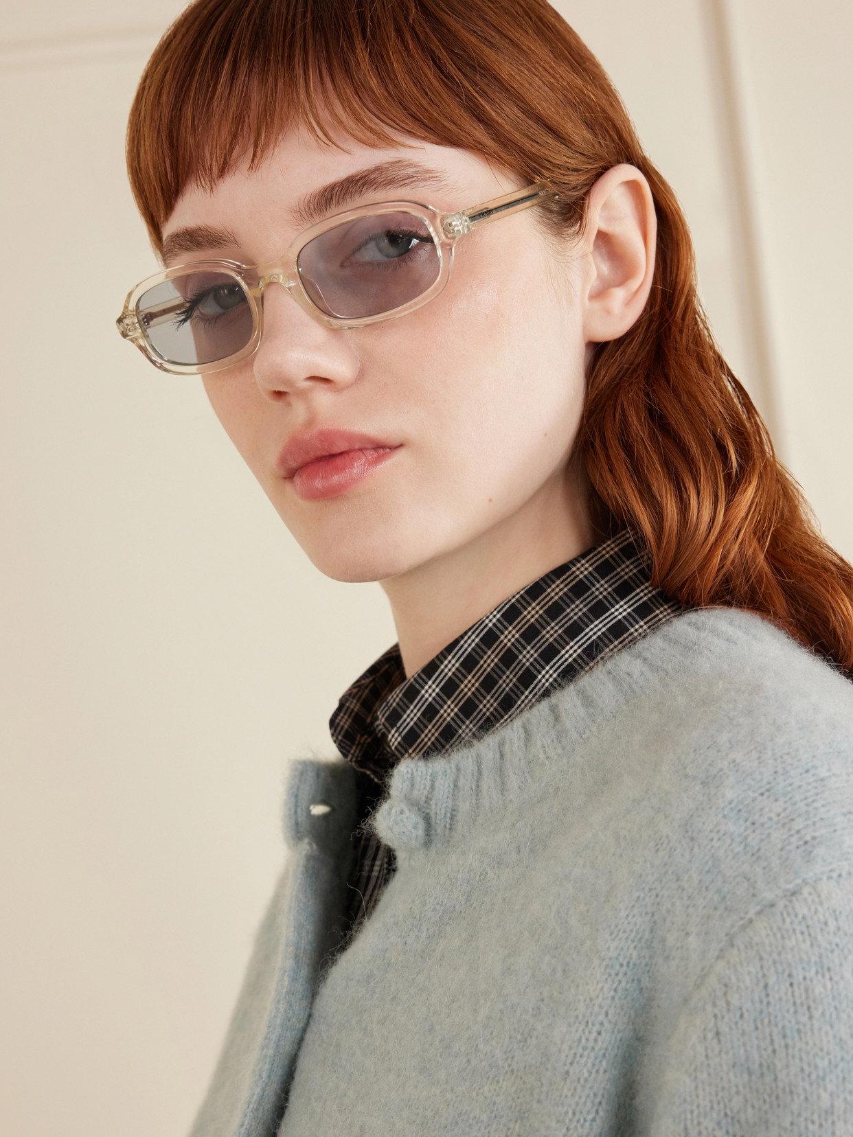 Prada Rectangular-frame Acetate Sunglasses In Neutral