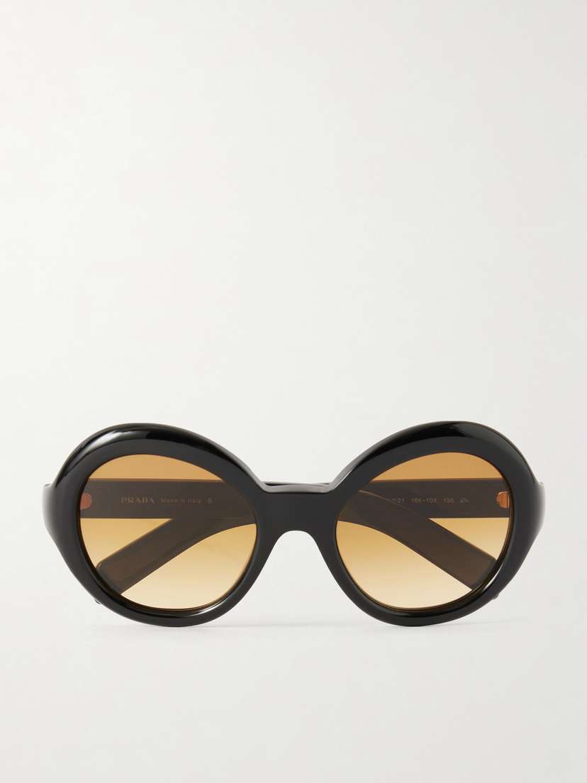 PRADA EYEWEAR Round-frame Acetate Sunglasses