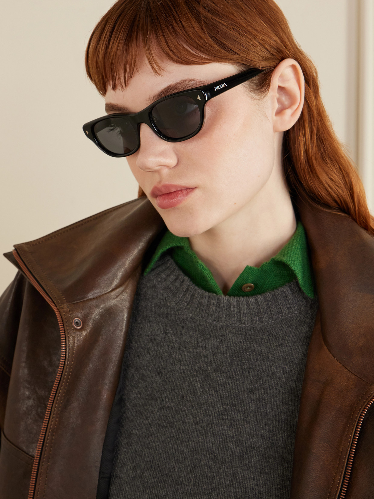 Prada D-frame Acetate Sunglasses In Blue