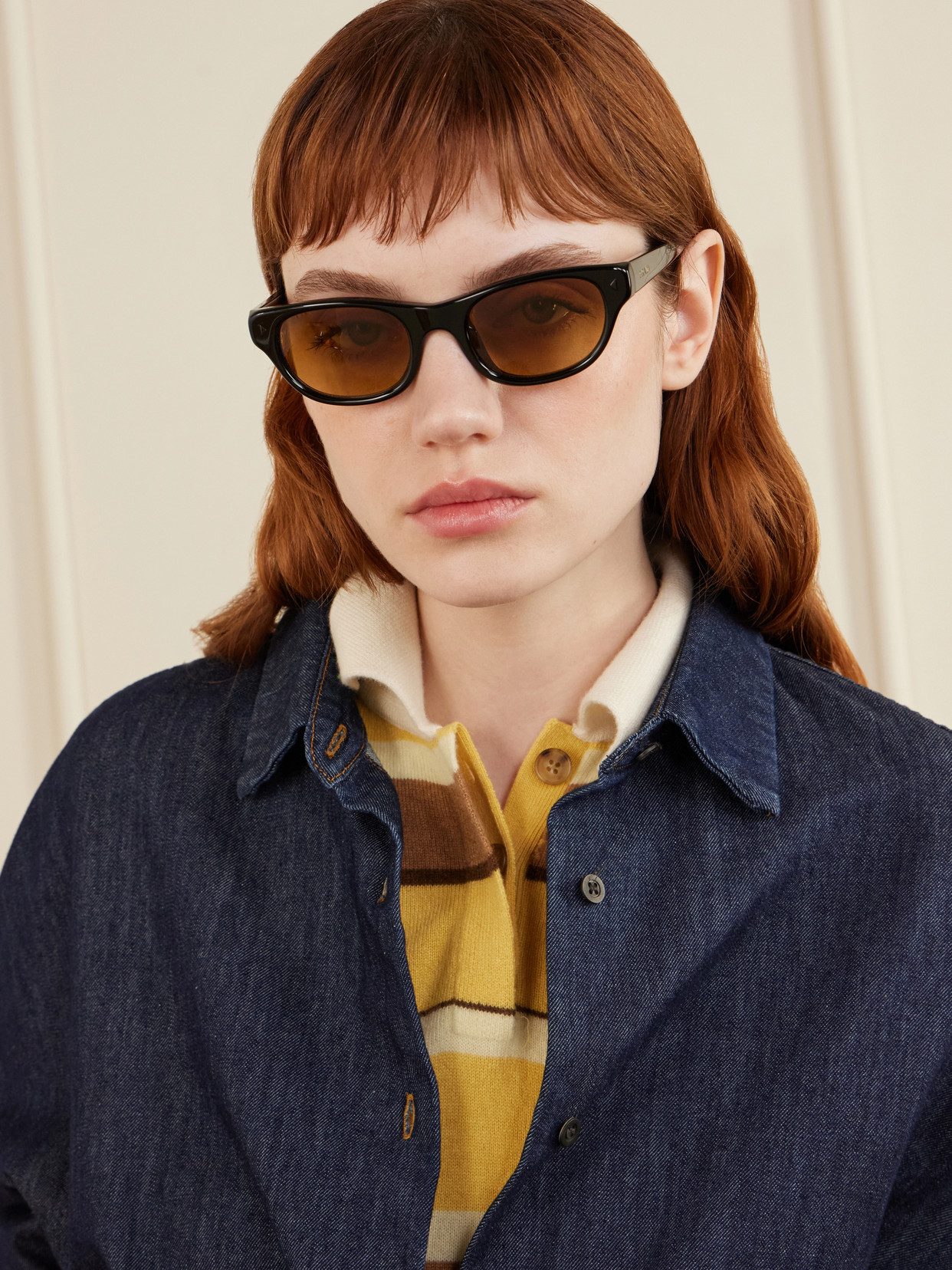 Prada D-frame Acetate Sunglasses In Black