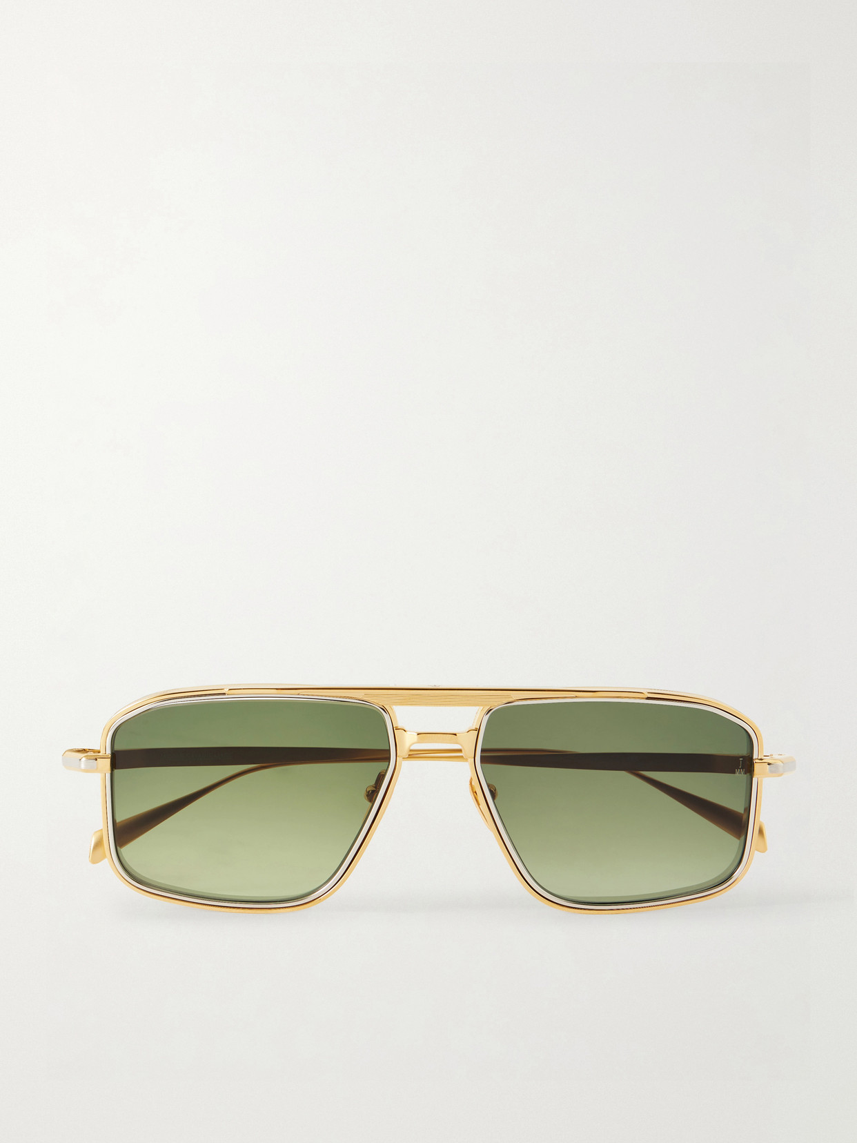 Jacques Marie Mage Earl Aviator-style Titanium Sunglasses In Pink