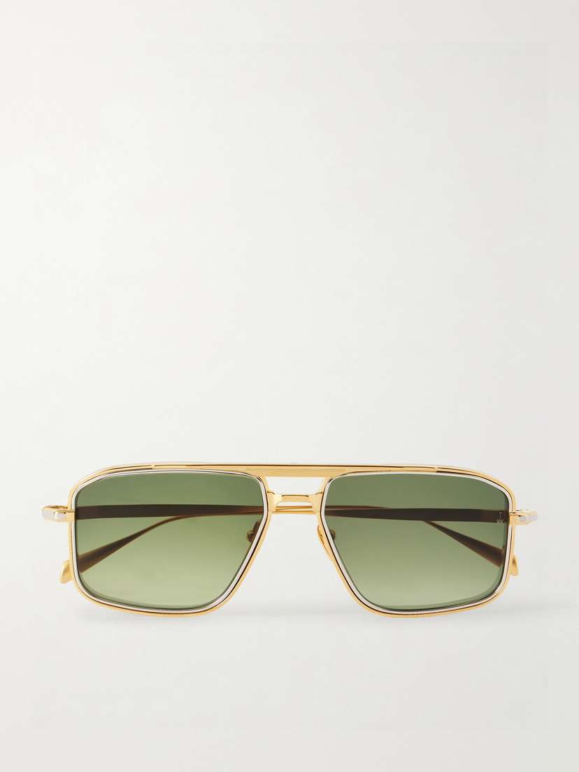 Jacques Marie Mage Earl Aviator-style Titanium Sunglasses