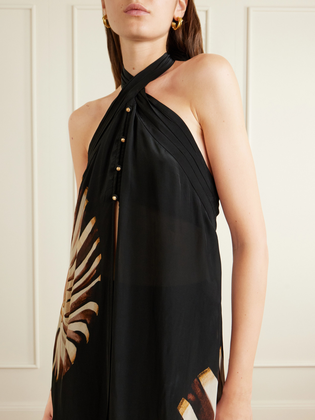Ammonite Printed Habotai Tunic