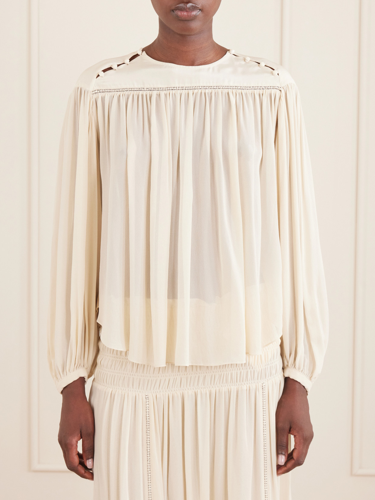 Nuna Bead-Embellished Blouse
