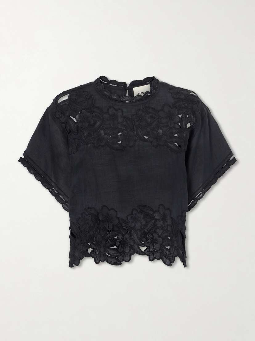 Isabel Marant Relda Cut-out Ramie Blouse | Thumbnail 6 Isabel Marant Relda Cut-out Ramie Blouse | Thumbnail 6