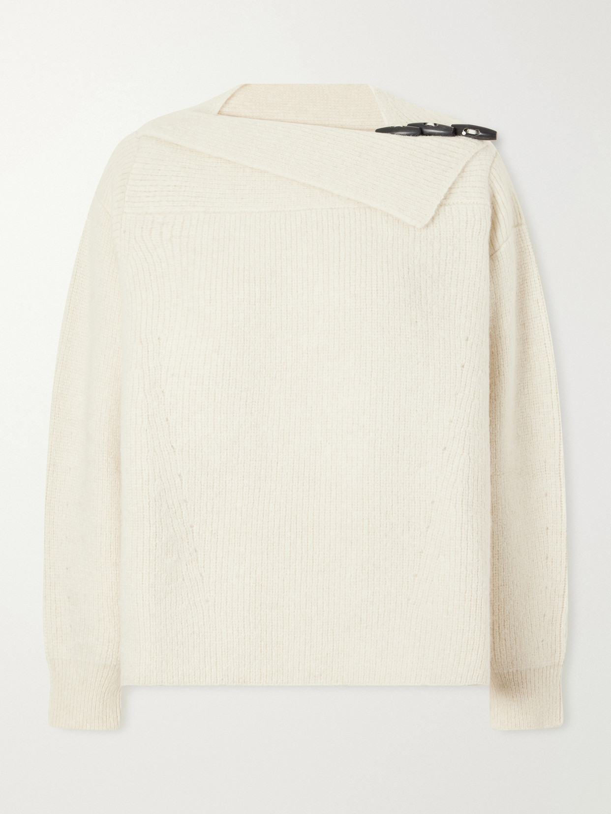 Isabel Marant Thais Ribbed Alpaca-blend Sweater In Neutrals