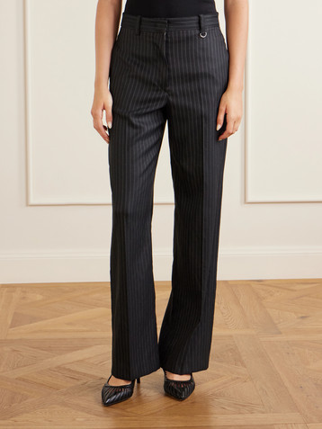 Isabel Marant Noanda striped wool-blend straight-leg pants