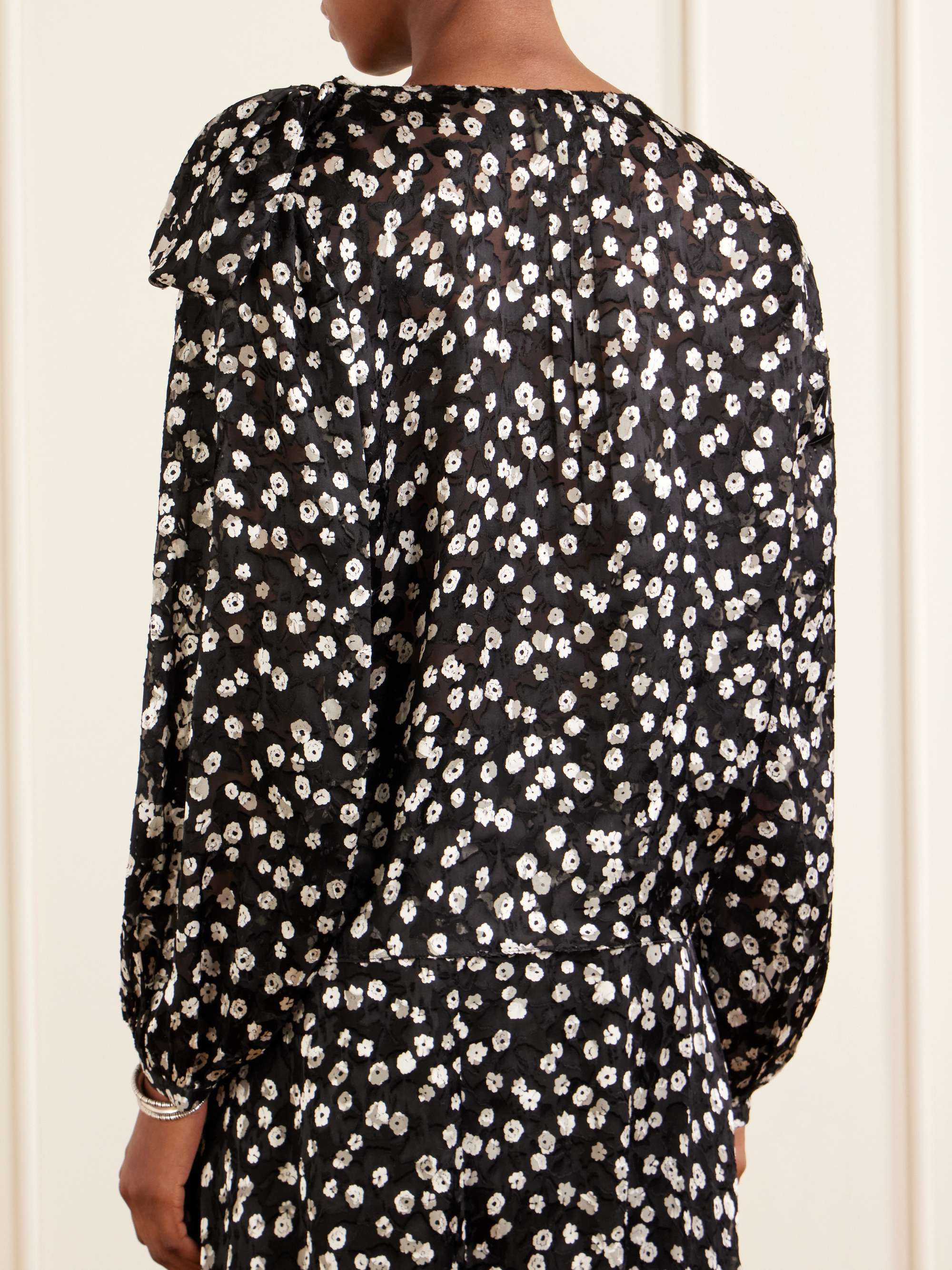 ISABEL MARANT Firma floral-print chiffon blouse | NET-A-PORTER